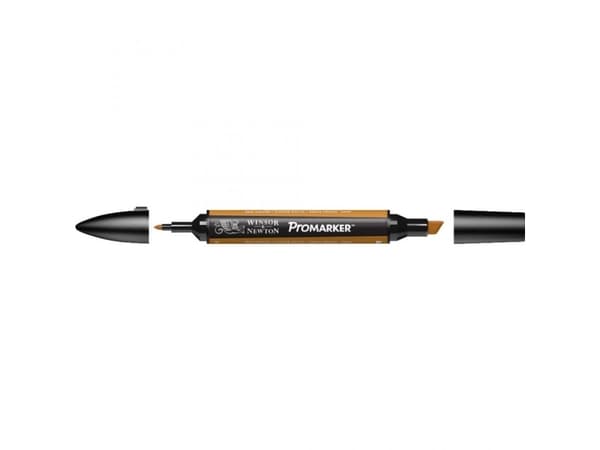 Winsor & Newton 0203552, Brun, Flerfarget, Raw Sienna, Fin/medium, Meisel-/kulespiss, Rund