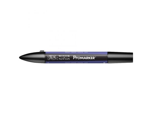 Winsor & Newton 0203688, Violetti, Monivärinen, Violet, Ohut/medium, Leveä/terävä kärki, Pyöreä