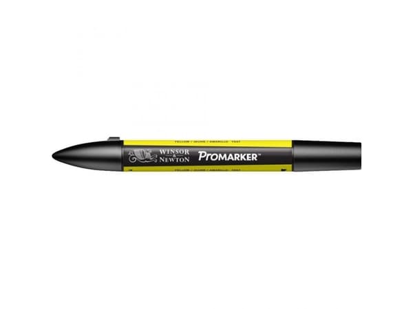 Winsor & Newton 0203173, Gult, Flerfarget, Yellow, Fin/medium, Meisel-/kulespiss, Rund