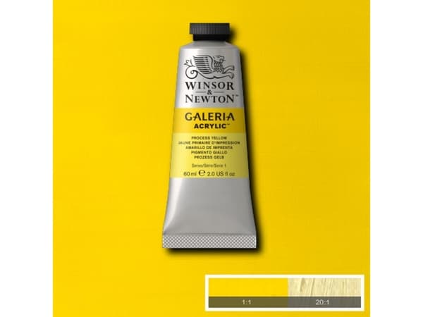 Winsor &amp; Newton Galeria, 60 ml, Gul, Rør