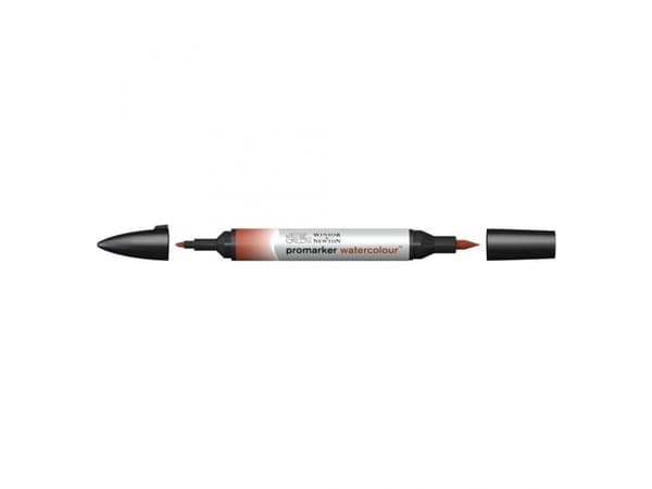Winsor & Newton 0201061, Rød, Assorterte farger, Burnt Red, Fin/medium, Meisel-/kulespiss, Rund