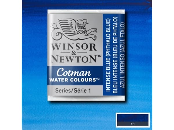 Cotman watercolour 1/2 pan Intense Blue 327