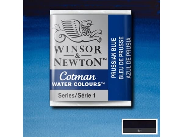 Cotman watercolour 1/2 pan Prussian Blue 538