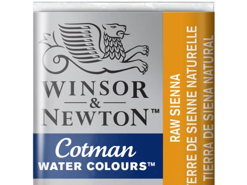 Cotman watercolour 1/2 pan Raw Sienna 552