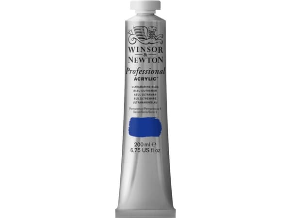 Winsor & Newton Professional Acrylic, 200 ml, Blå, Rør