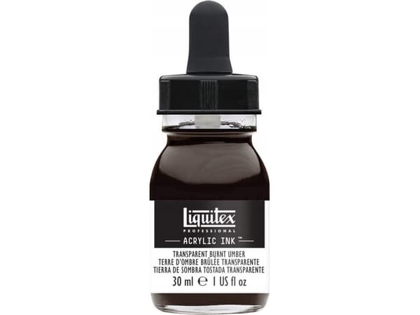 Prof Acrylic Ink 30Ml Transparent Burnt Umber 130