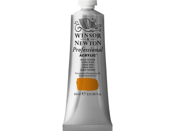Winsor & Newton Professional Acrylic, 60 ml, Gult, Rør