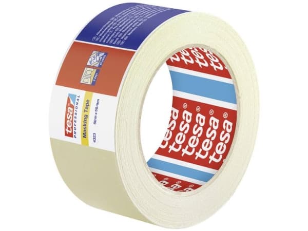tesa STANDARD 04323-00044-00 Crepebånd tesakrepp® Beige (L x B) 50 m x 50 mm 1 stk