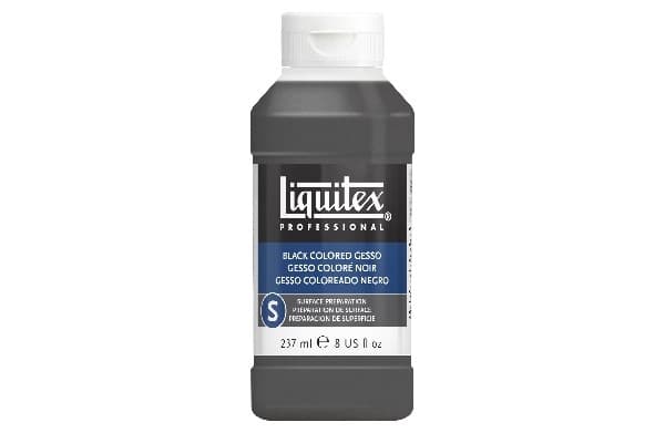 Acrylic medium black gesso 237ml