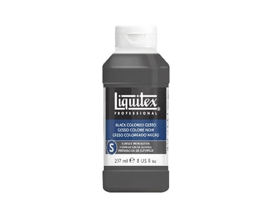 Acrylic medium black gesso 237ml