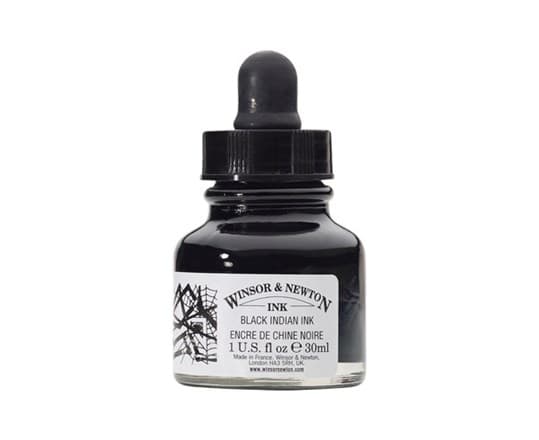 Winsor &amp; Newton Winsor &amp; Newton Teckningsbläck Svart Bläck 30ml uniw