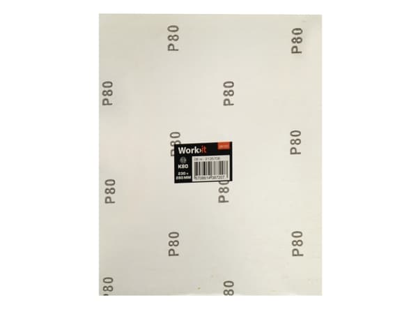 Work>it® sandpapir 230×280 mm K80