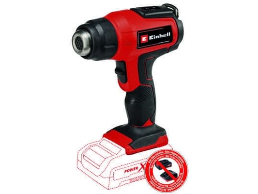 Einhell TE-HA 18 Li, Varmluftspistol, Sort, Rød, 200 l/min, 550 °C, 200 l/min, 350 °C