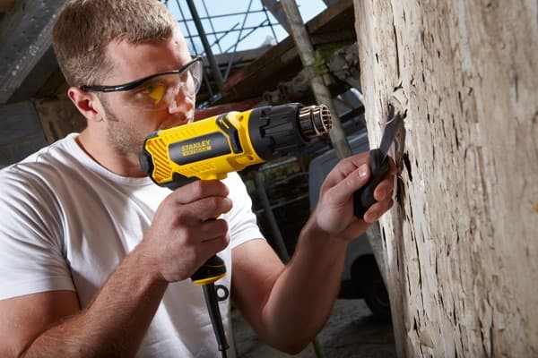 Stanley FME670K, Varmluftspistol, Pistolhandtag, Överhettning, Svart, Gul, 550 l/min, 600 ° C