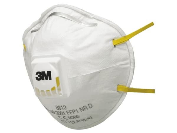 Støvmaske 3M 8812 hvid FFP1 (10 stk.)