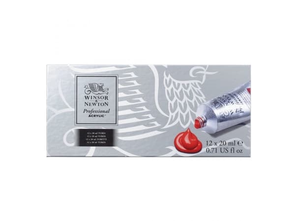 Winsor & Newton 5012572013321, 20 ml, Svart, Blå, Brun, Grön, Rosa, Röd, Vit, Gul, Rör