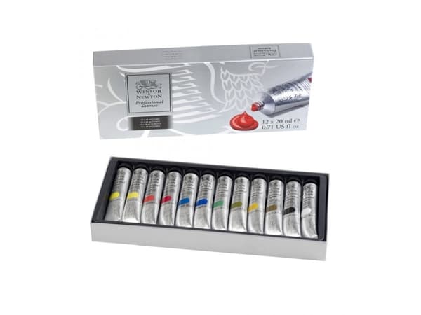 Winsor & Newton 5012572013321, 20 ml, Svart, Blå, Brun, Grön, Rosa, Röd, Vit, Gul, Rör