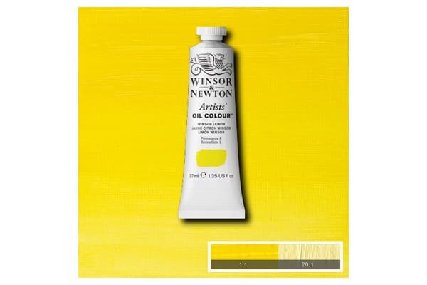 Artists oil colour 37ml winsor lemon 722