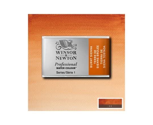 Watercolour proff pan Burnt Sienna 074