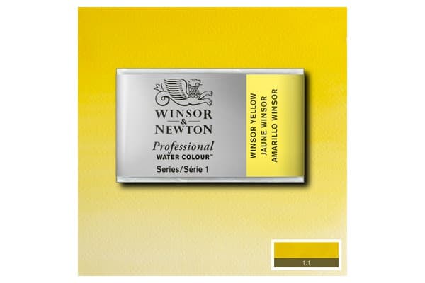 Watercolour proff pan Winsor Yellow 730