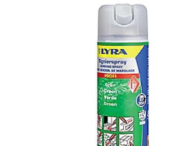 Lyra merkintäsuihke vihreä - 500 ml. (4180) - UN 1950 Aerosolit, syttyvät 2.1.