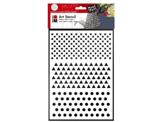 Marabu 028500008, Symbolstencil, Vuxna och barn, Vit, 297 mm, 210 mm