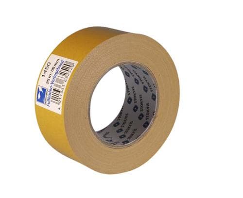 Kaksipuolinen teippi 50 mm X 25 m valkoinen