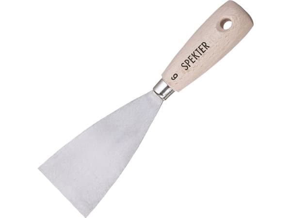 Vikan Spatula, teräksen terä ja puukahva, 40 mm, Puu