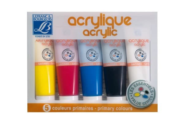 LOUVRE AKRYL Akrylmalingssett 5x120 ml