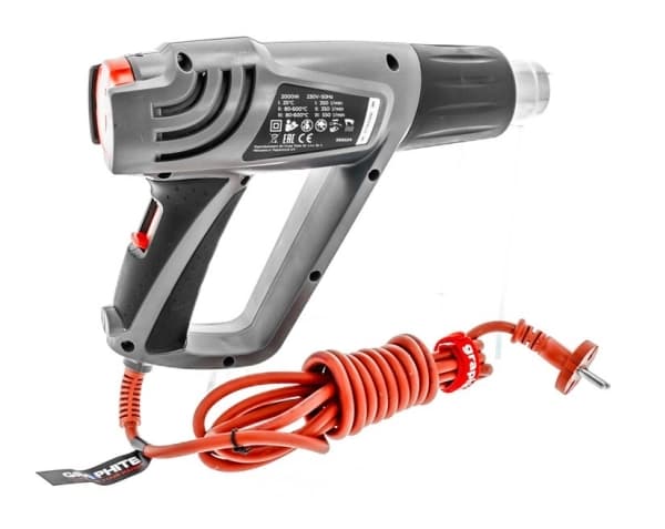 Tanner 2000W Graphite temperaturområde 25-600°C med bæretaske