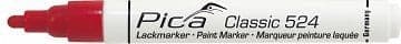 Pica mærkepen rød - Classic Industry paint marker m/rund spids 2-4 mm