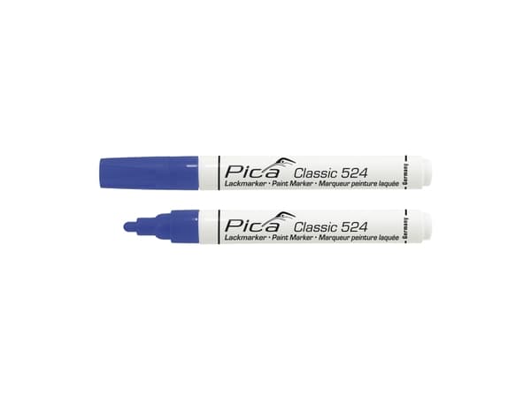 Pica mærkepen blå - Classic Industry paint marker m/rund spids 2-4 mm