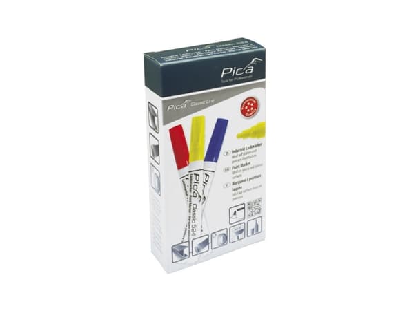 Pica markeringspenna vit - Classic Industry färgmarker med rund spets 2-4 mm