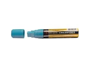 Securit® original kridtmarker med blockspider i blått