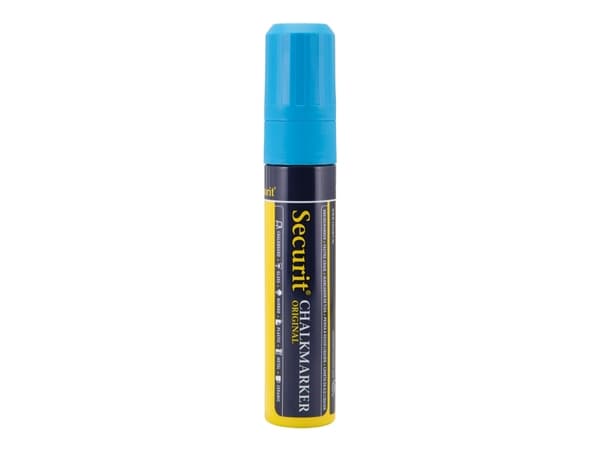 Securit® original kridtmarker med blockspider i blått