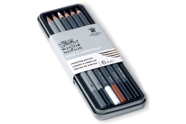 Sketching pencil 6pcs in tin box