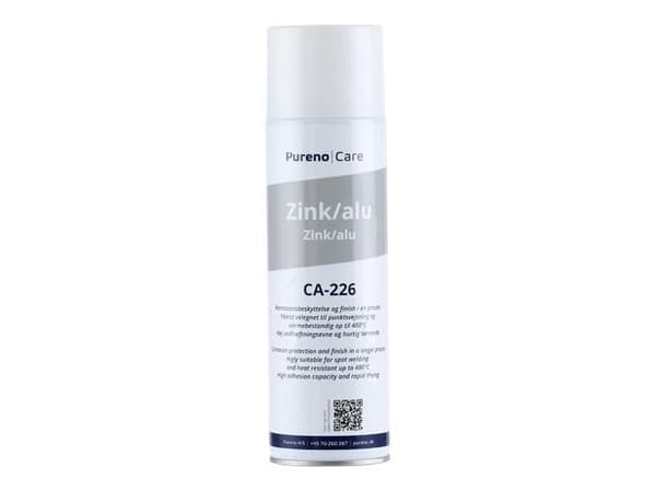Pureno zink/aluminiumspray 500 ml - Propan/butan, t.ex. för reparations- och underhållsarbete