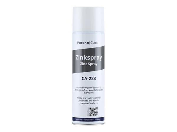 Pureno zinkspray 500 ml - Propan/butan, ger rostskydd utan efterbehandling