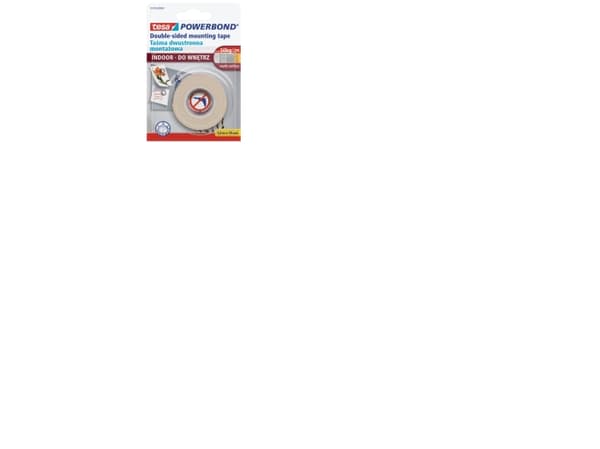 Tesa POWERBOND dobbeltsidig monteringstape for interiør 1,5m 19mm H5574004