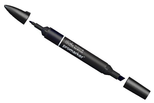 Promarker Blå Svart bb