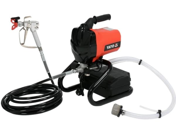 Yato YT-82560, Maling, Acryl maling, Oljemaling, 1,1 l/min, 2,5 m/s², 7,5 m, Sort, Rød