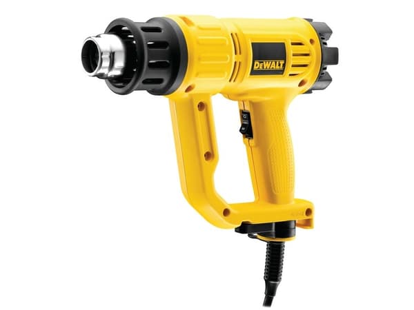 DeWALT D26411, Kuumailmapistooli, Pistoolikahva, Keltainen, 450 l/min, 600 °C, 68 dB