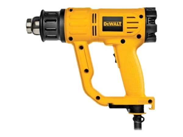 DeWALT D26411, Kuumailmapistooli, Pistoolikahva, Keltainen, 450 l/min, 600 °C, 68 dB