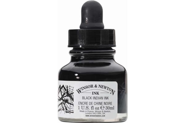 Draw Ink 030 Black Indian ink 30 ml (m pipett) 030