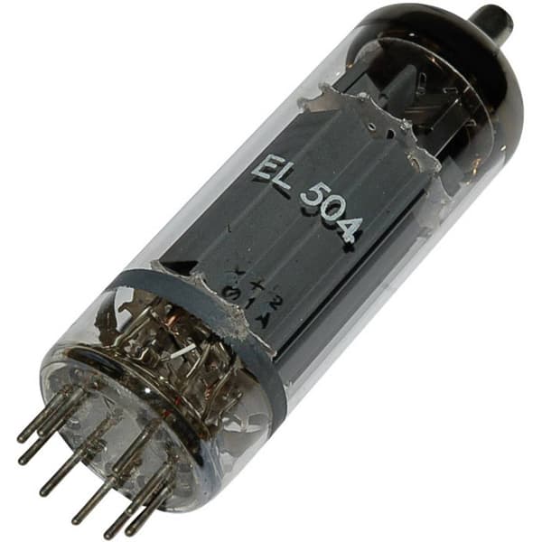 Philips EL 504 = 6 GB 5 A Elektronrör Ändpentod 75 V 440 mA Antal poler: 9 Sockel: Magnoval Innehåll 1 st