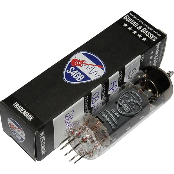 BTB Vertrieb EL84 S4GB Premium Elektronrör Utvalt för Gitarr & bas Ändpentod Antal poler: 9 Sockel: Noval Innehåll 1 st