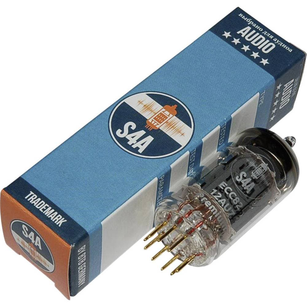 ECC82 S4A Premium Elektronrör Utvalt för Audio & Studio Dubbeltriod Antal poler: 9 Sockel: Noval Innehåll 1 st