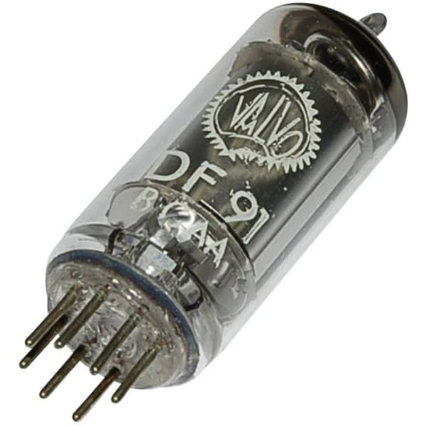 BTB Vertrieb DF 91 = 1 T 4 Elektronrör Pentod 45 V 1.7 mA Antal poler: 7 Sockel: Miniatyr Innehåll 1 st