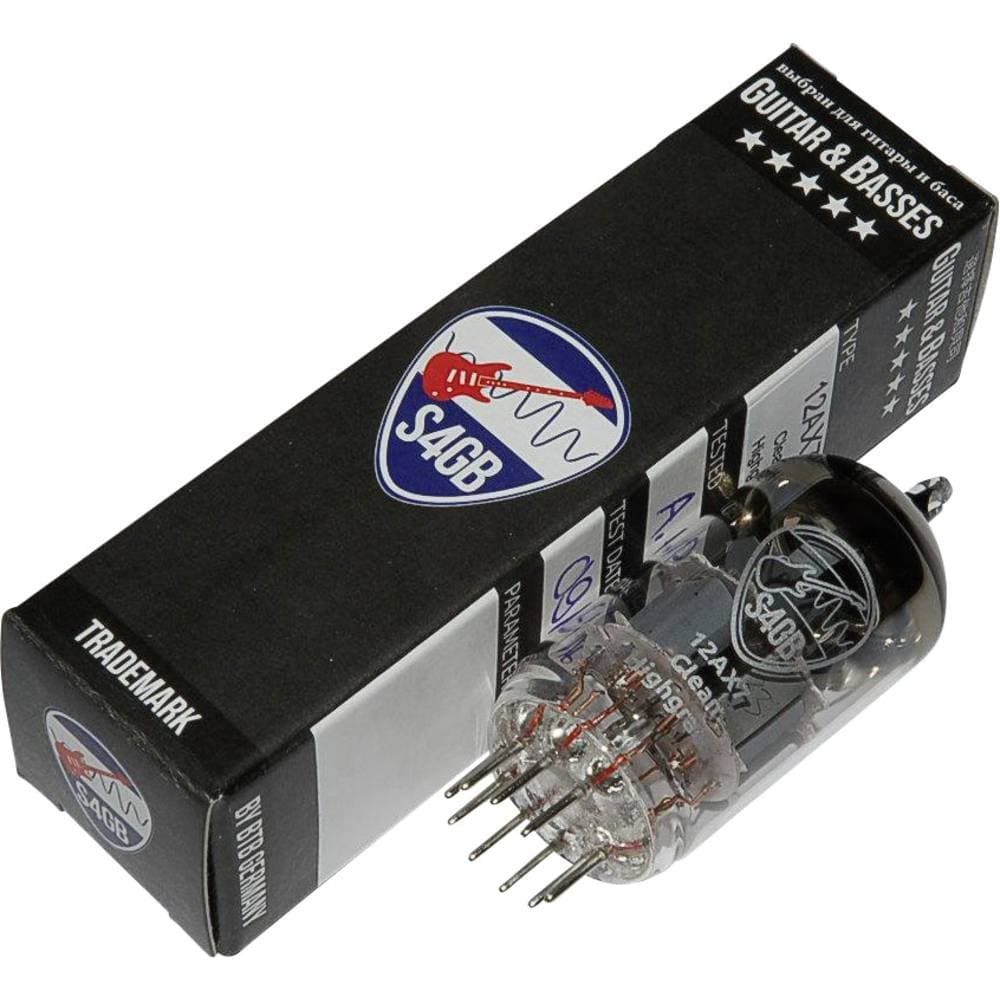 12AX7-S4GB Clean Elektronrör Utvalt för Gitarr & bas Dubbeltriod Antal poler: 9 Sockel: Noval Innehåll 1 st