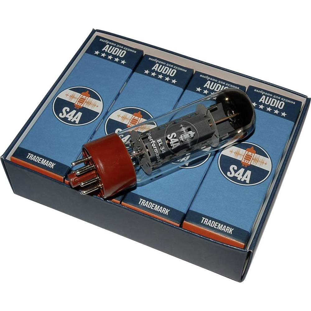 EL34 S4A Performance elektronrör matchande kvartett Utvalt för Audio & Studio Ändpentod Antal poler: 8 Sockel: Oktal In